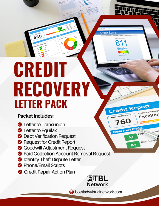 Credit Recovery Letter Pack